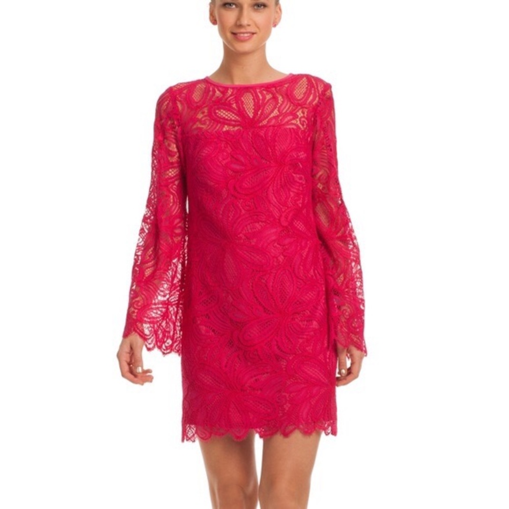 Trina Turk Nety Monarch lace shift dress
